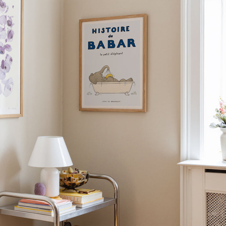 Taking a Bath by Jean de Brunhoff Poster