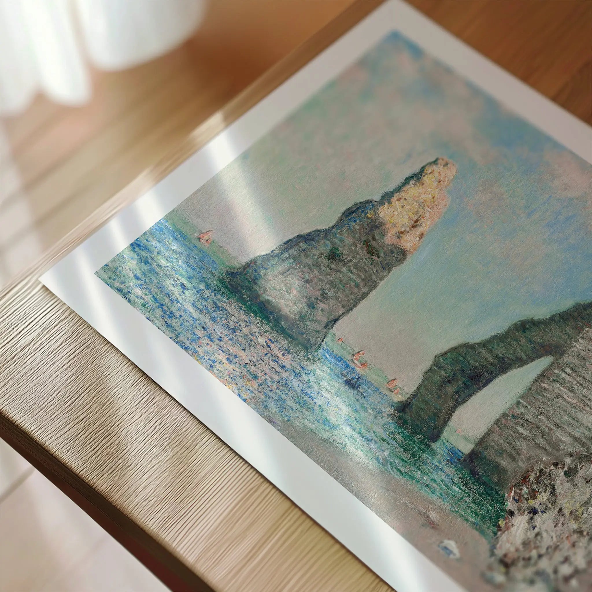 The Cliffs at Étretat by Claude Monet Poster – Poster Room