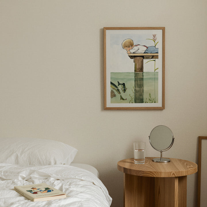 The Curious Fish by Elsa Beskow Poster