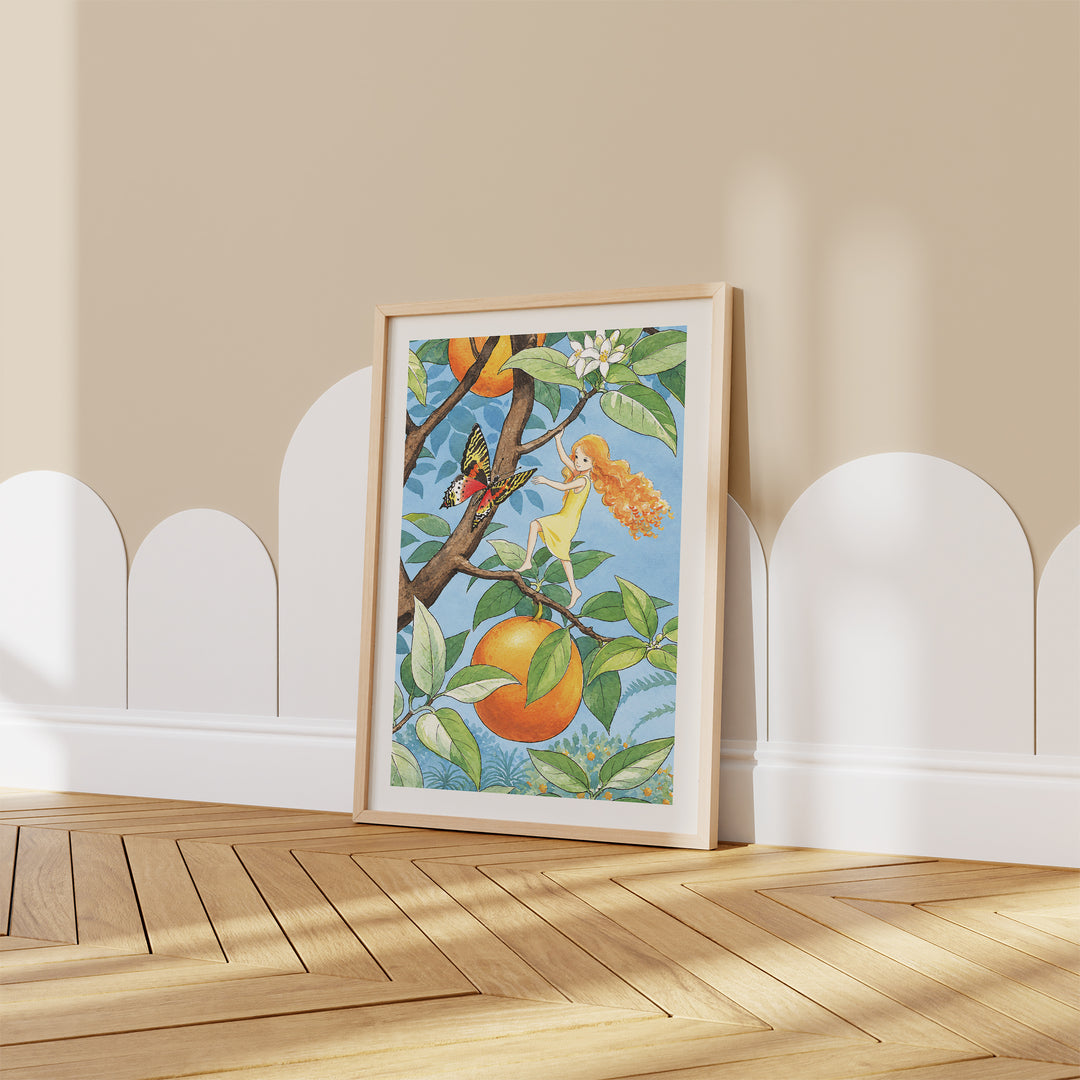 The Elf in the Sun Land by Elsa Beskow Poster