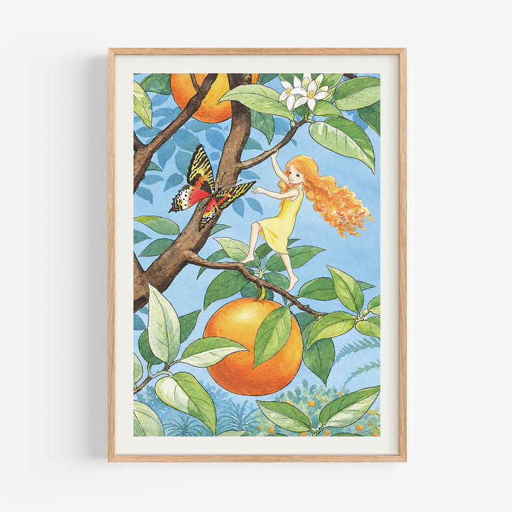 The Elf in the Sun Land by Elsa Beskow Poster