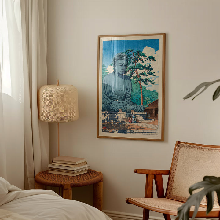 The Great Buddha at Kamamura by Hasui Kawase Poster