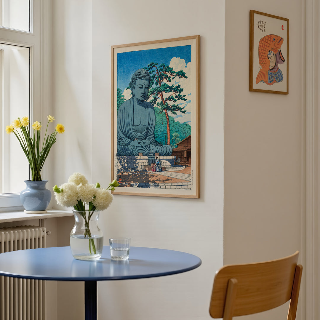 The Great Buddha at Kamamura by Hasui Kawase Poster