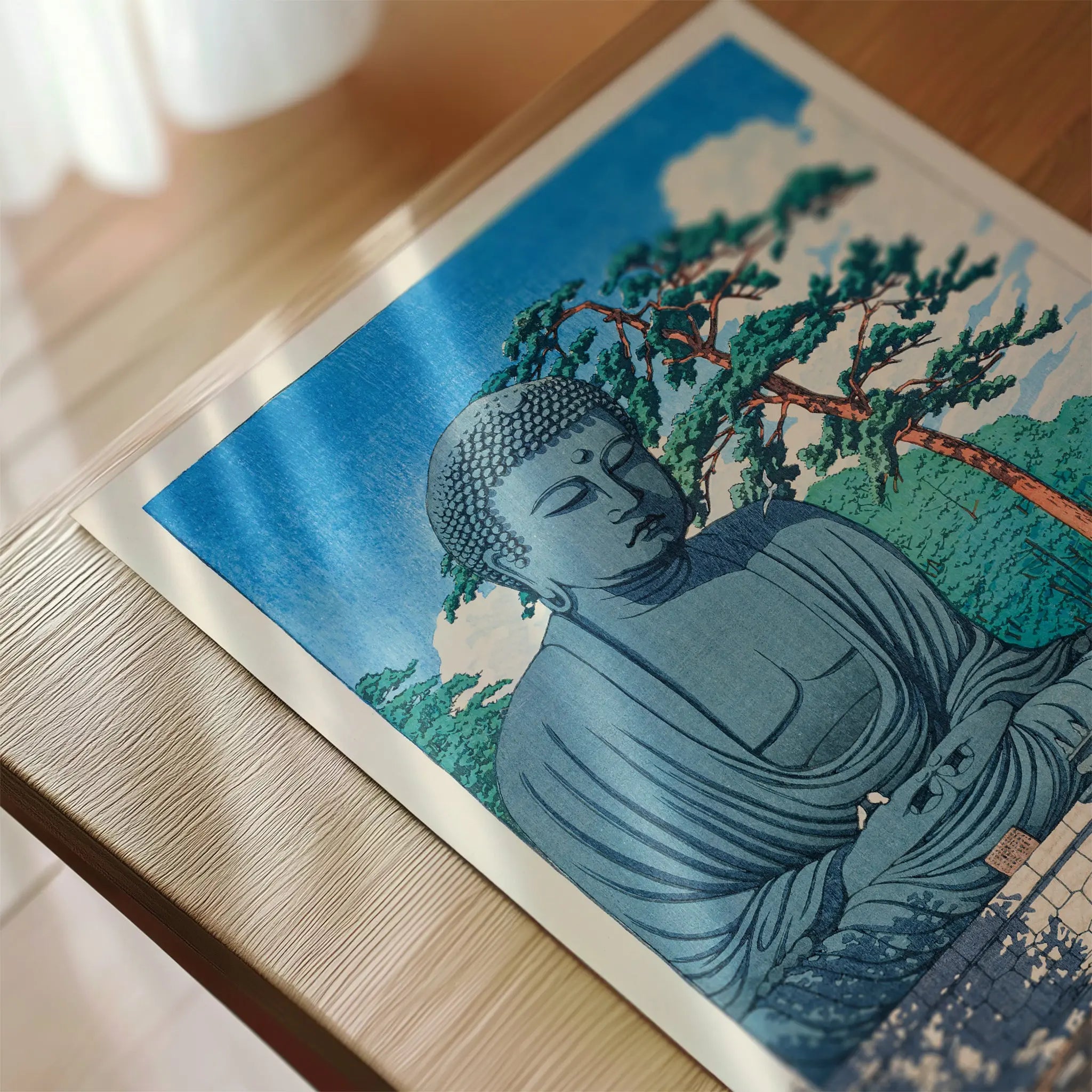 The Great Buddha at Kamamura by Hasui Kawase Poster – Poster Room