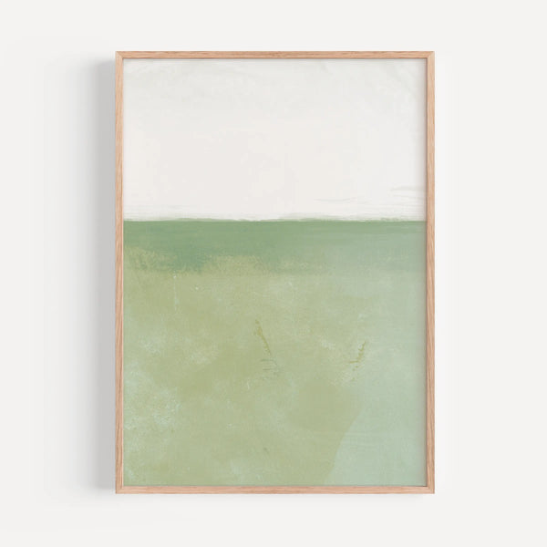 The Horizon in Sage Green Japandi Poster – Poster Room
