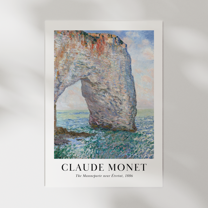 The Manneporte by Claude Monet Poster