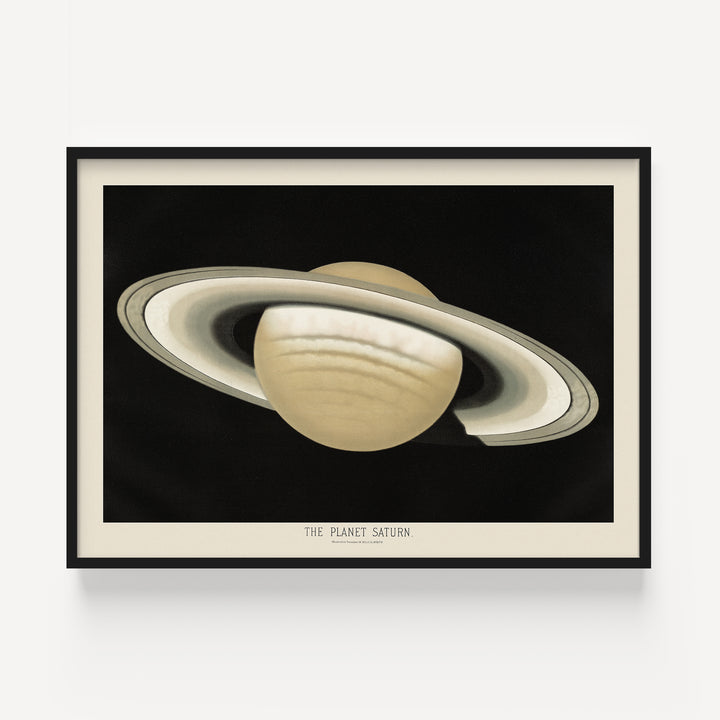 The Planet Saturn Vintage Poster