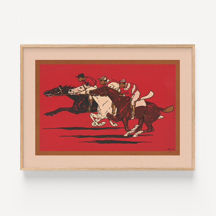 The Runners by Fred Tolman Poster