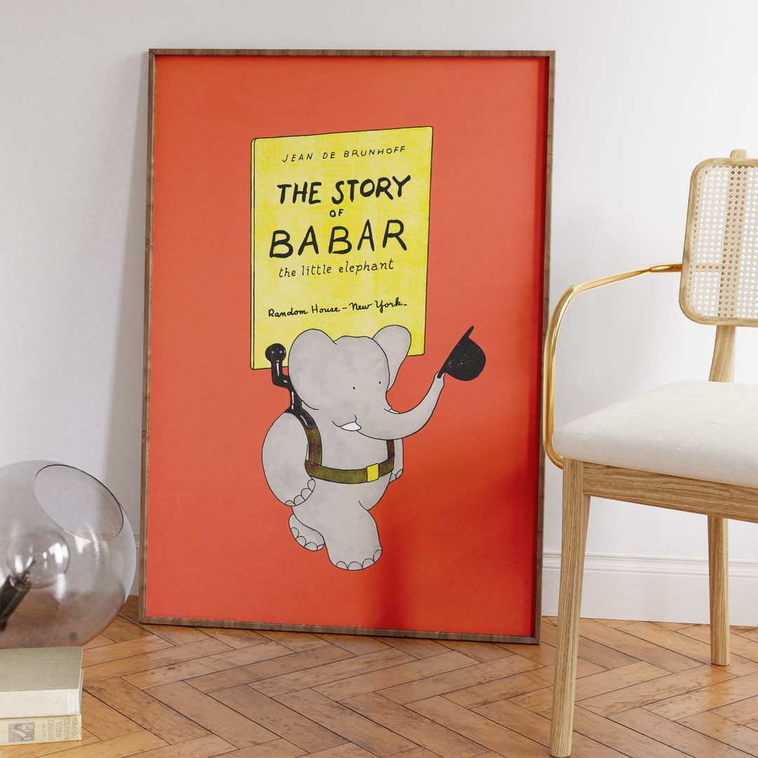Babar Yellow and Red Poster Set
