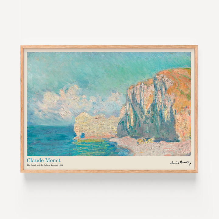 The Beach and the Falaise d'Amont Poster