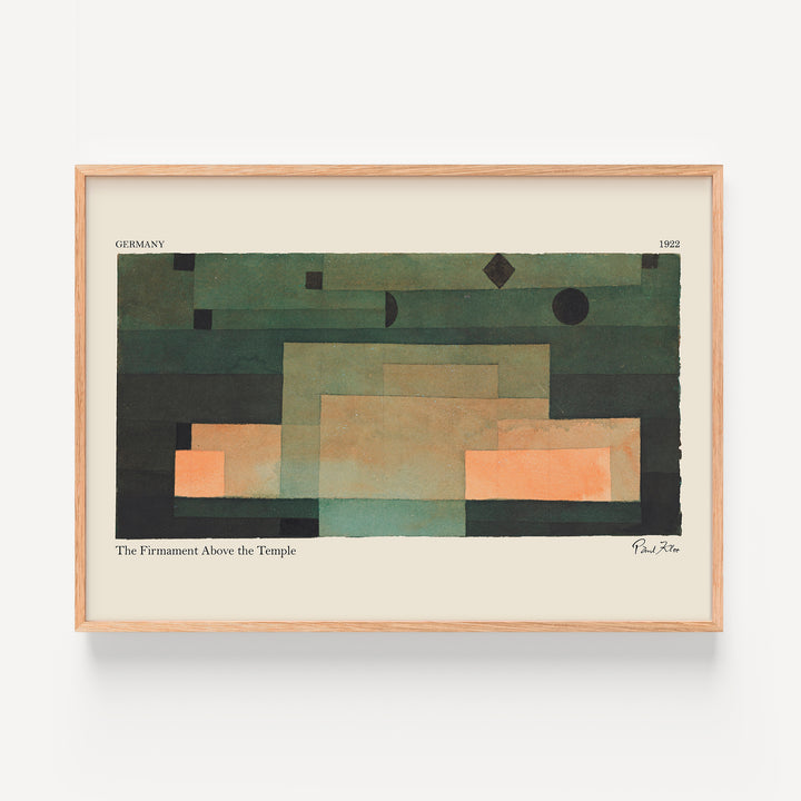 The Firmament Above the Temple by Paul Klee Poster