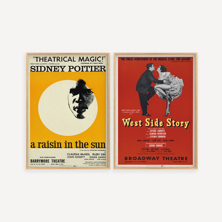 A Raisin in the Sun & West Side Story Poster Set