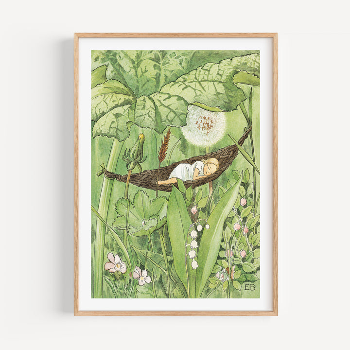 Thumbelina by Elsa Beskow Poster