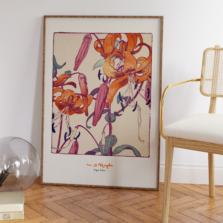 Tiger Lilies by Mabel Royds Poster
