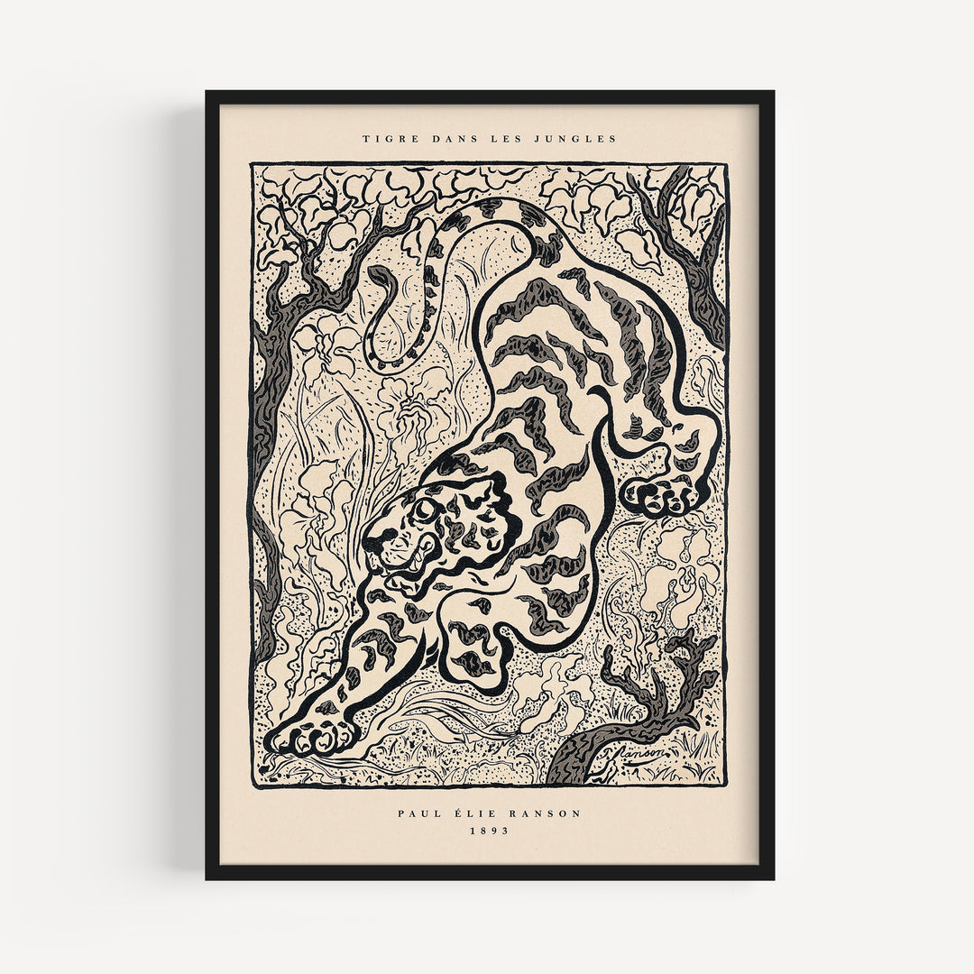 Tiger in the Junge by Paul Ranson Poster