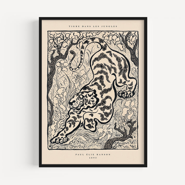 Tiger in the Junge by Paul Ranson Poster