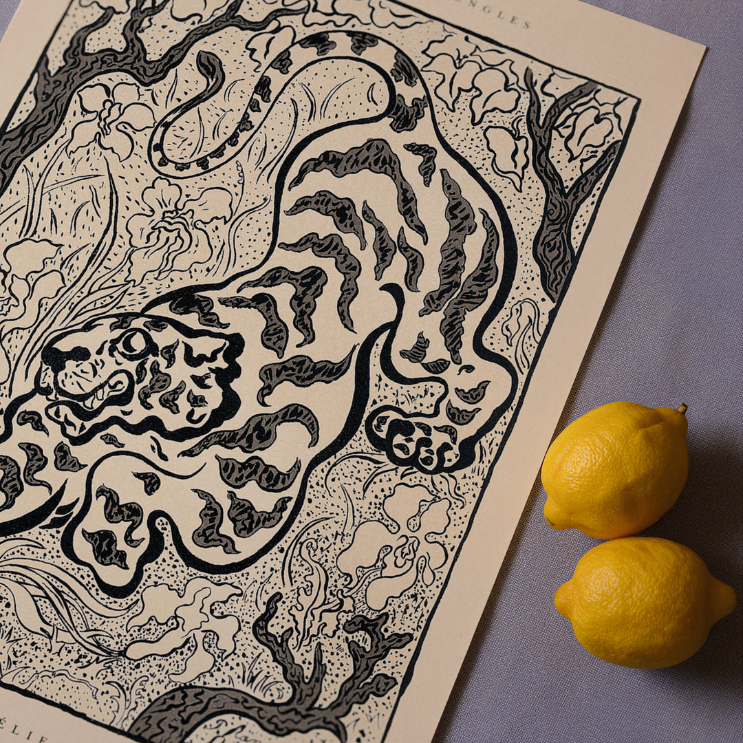 Tiger in the Junge by Paul Ranson Poster