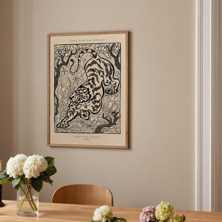 Tiger in the Junge by Paul Ranson Poster