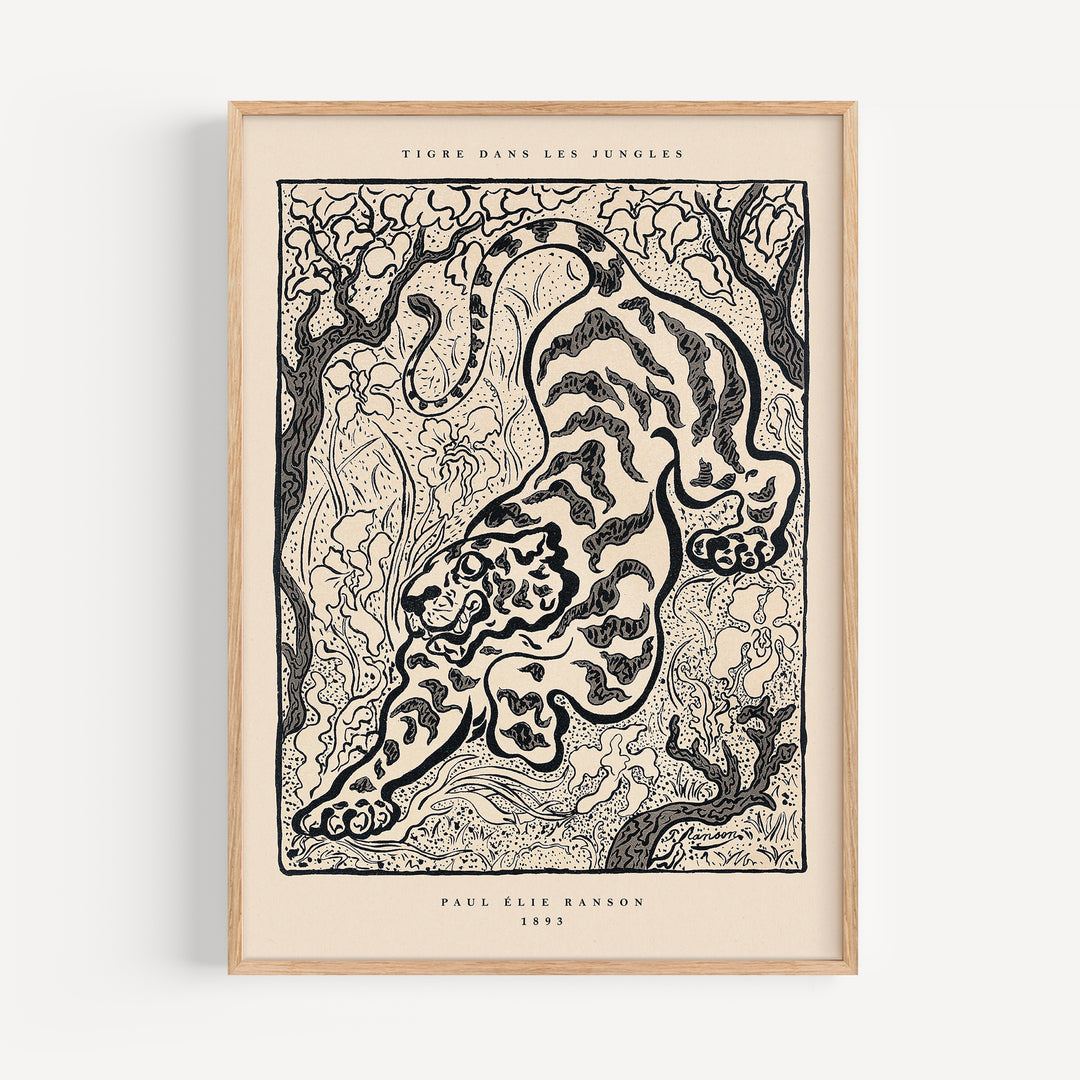 Tiger in the Junge by Paul Ranson Poster