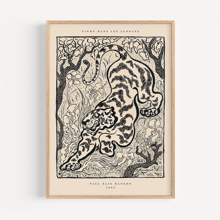 Tiger in the Junge by Paul Ranson Poster