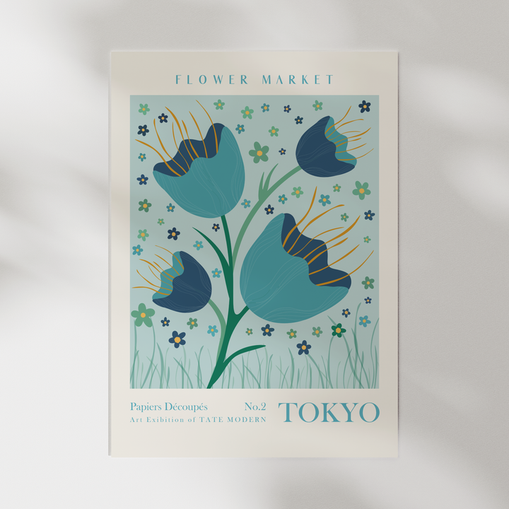 Tokyo Flower Market Poster