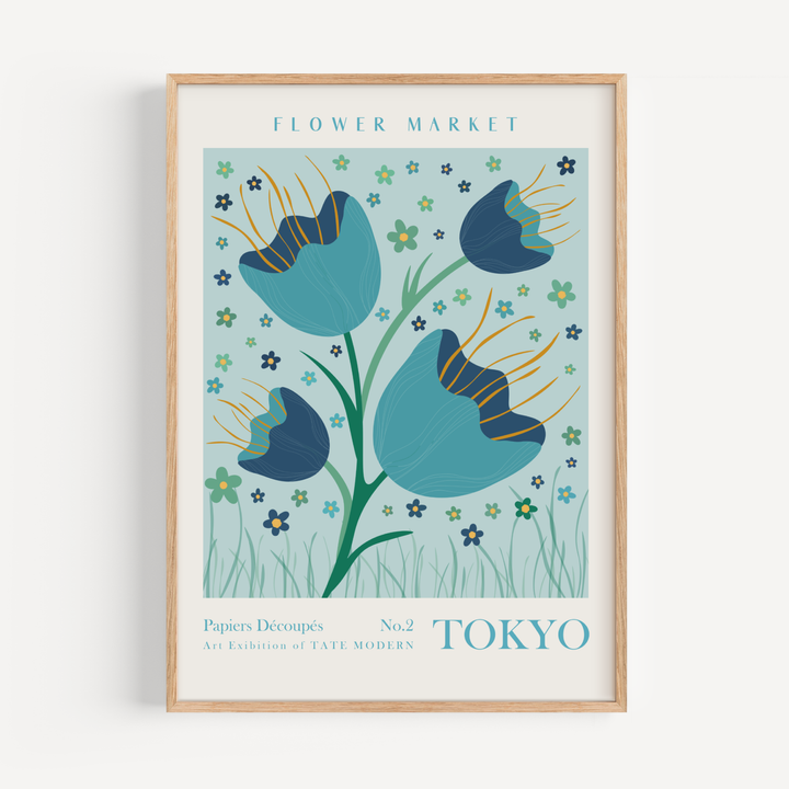 Tokyo Flower Market Poster