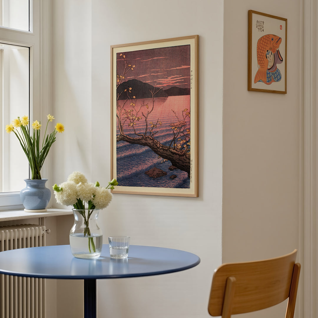 Towada Lake Aomori by Hasui Kawase Poster