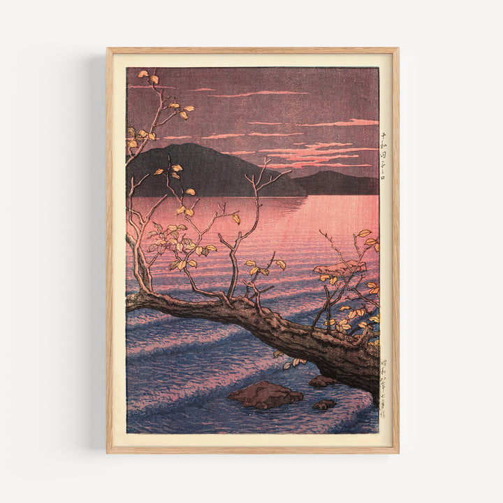 Towada Lake Aomori by Hasui Kawase Poster