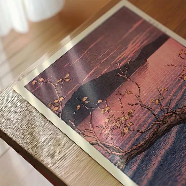 Towada Lake Aomori by Hasui Kawase Poster