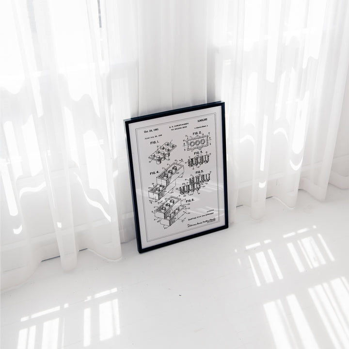 Toy Building Brick Patent Poster
