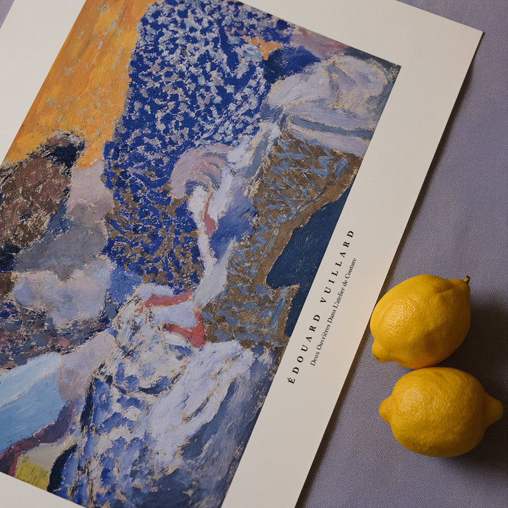 Two Seamstresses in the Workroom by Édouard Vuillard Poster