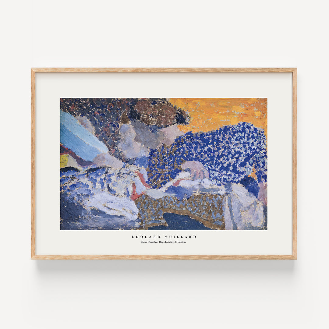 Two Seamstresses in the Workroom by Édouard Vuillard Poster
