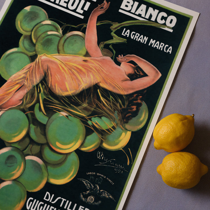 Vermouth Bianco Andreoli Vintage Poster