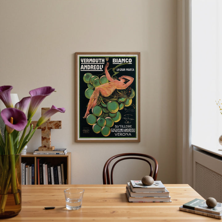 Vermouth Bianco Andreoli Vintage Poster