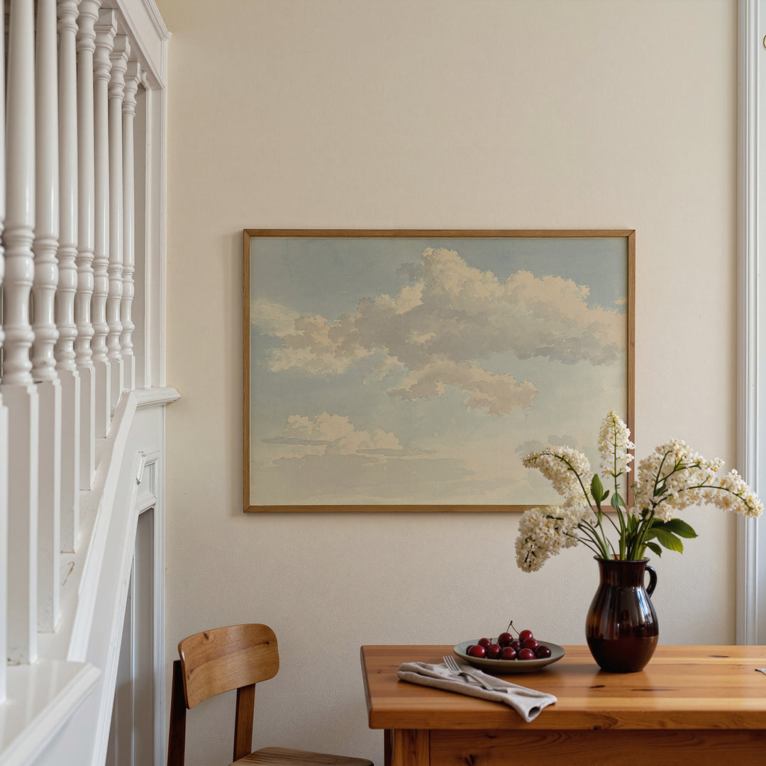 Vintage Cloud Study Poster