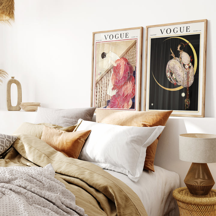 Fashion Magazine Cover Poster Set