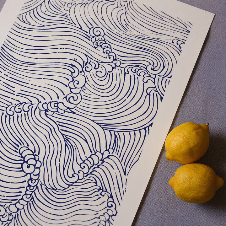 Waves No.1 by Mori Yūzan Poster