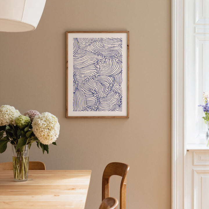 Waves No.1 by Mori Yūzan Poster
