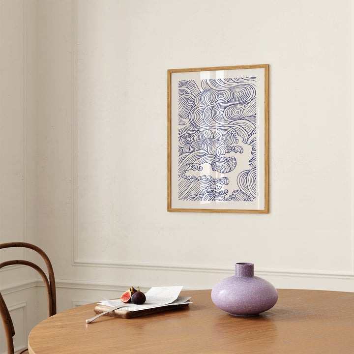 Waves No.2 by Mori Yūzan Poster