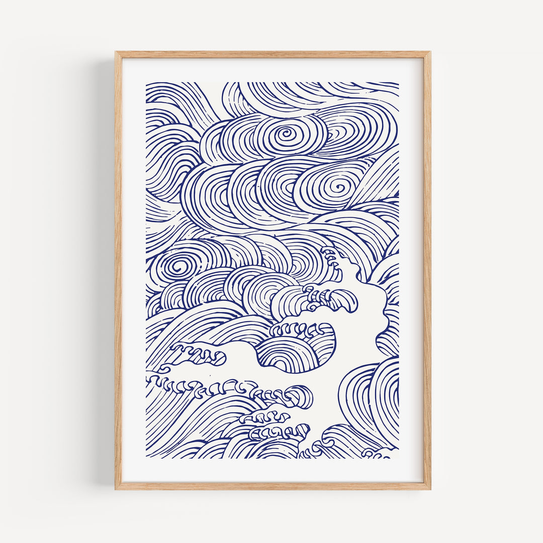 Waves by Mori Yūzan Poster Set