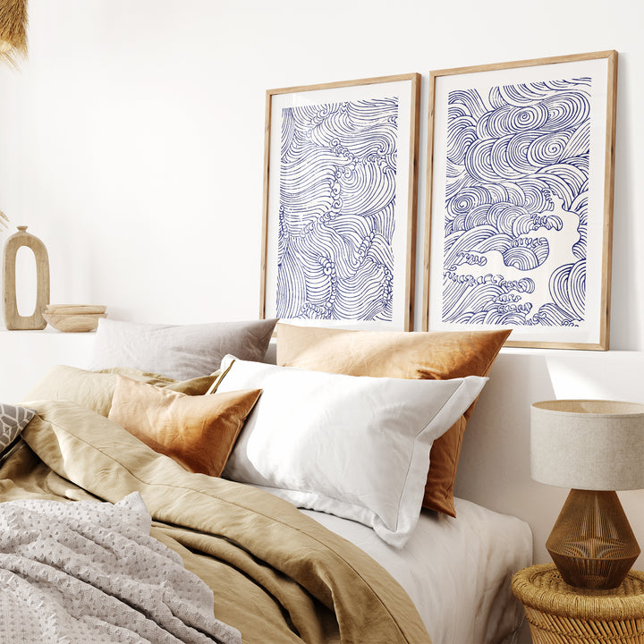 Waves by Mori Yūzan Poster Set