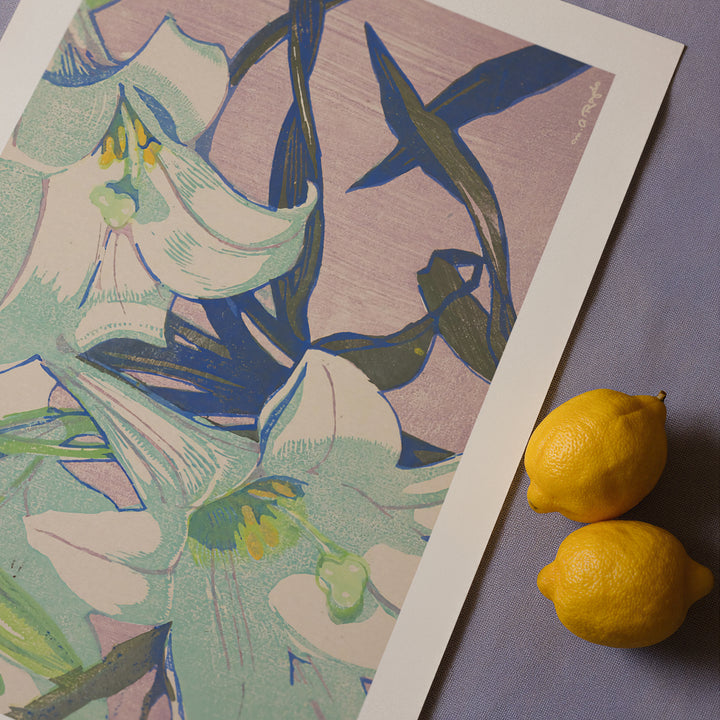 White Lilies by Mabel Royds Poster