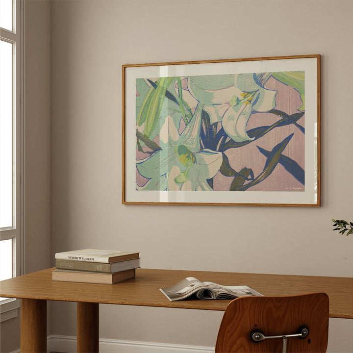 White Lilies by Mabel Royds Poster