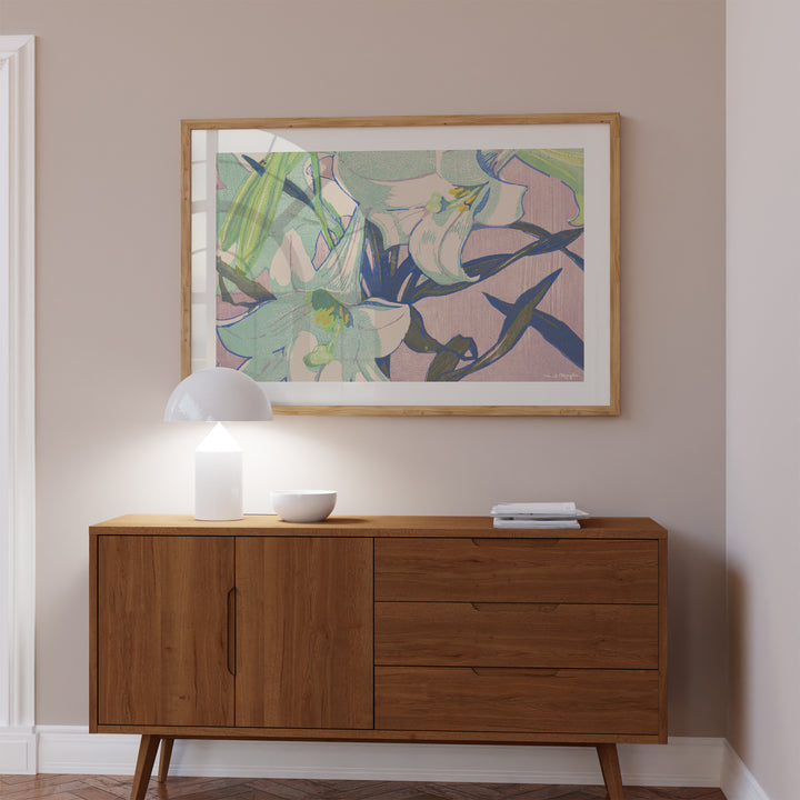 White Lilies by Mabel Royds Poster