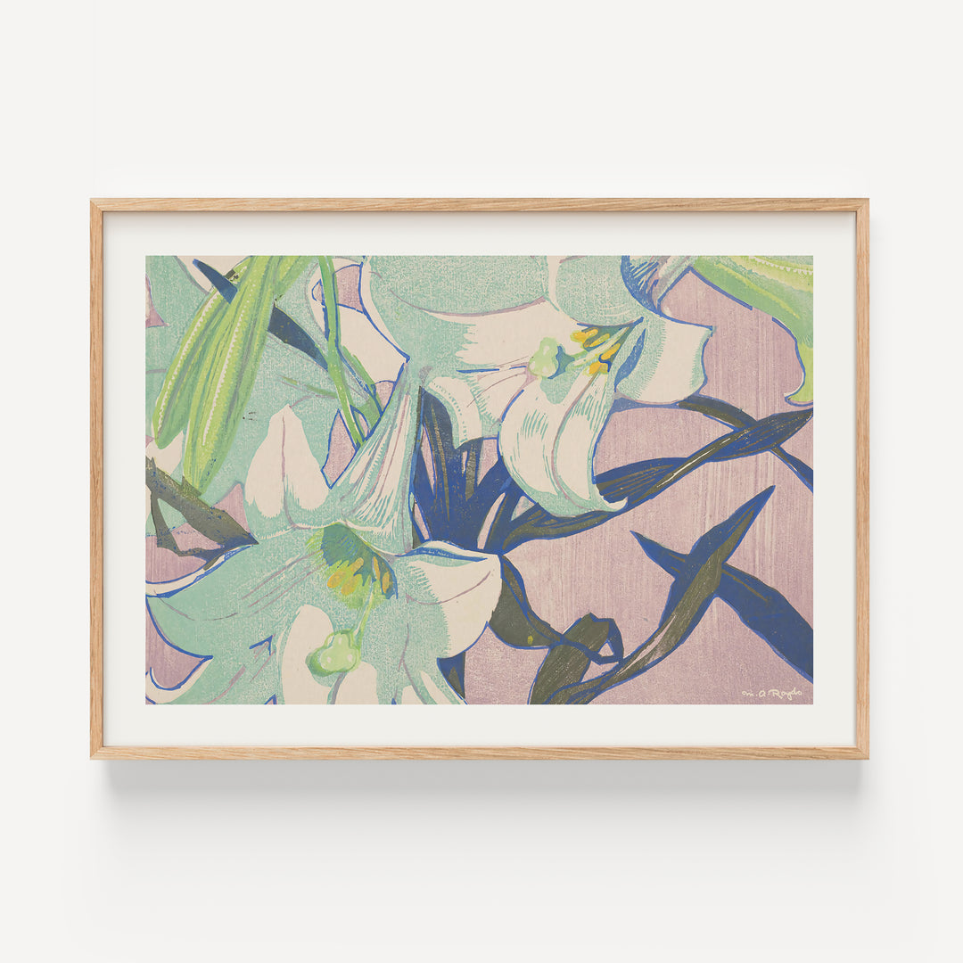 White Lilies by Mabel Royds Poster