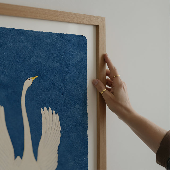White Swan by Anna Cassel Poster