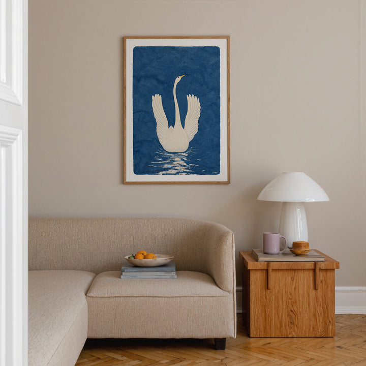White Swan by Anna Cassel Poster