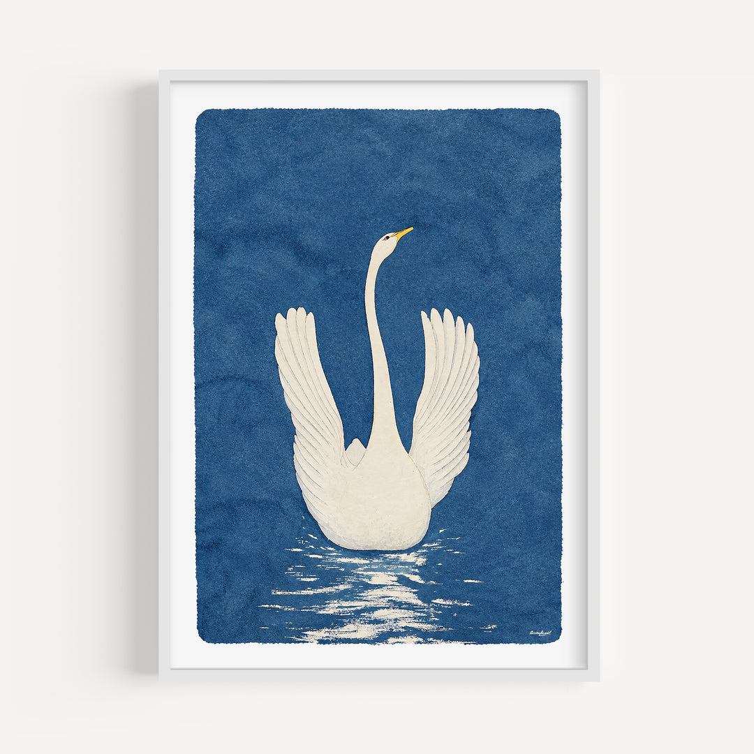 White Swan by Anna Cassel Poster