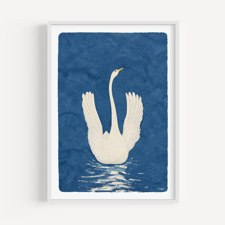 White Swan by Anna Cassel Poster
