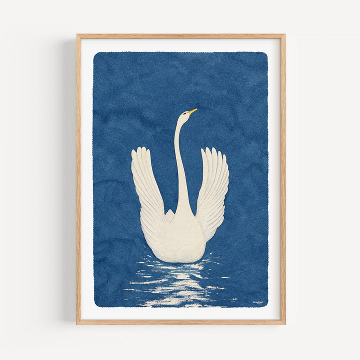 White Swan by Anna Cassel Poster